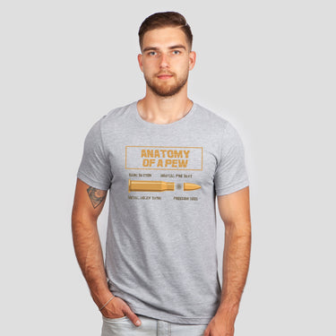 2nd Amendment Shirt, Military Gun Bullet Pew Pew Graphic Tee
